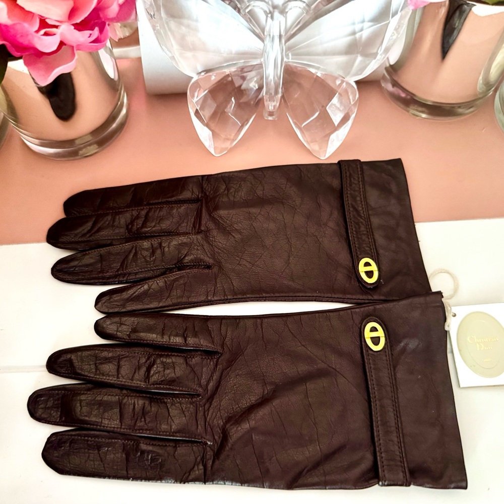 New Vintage Dior Leather Gloves
